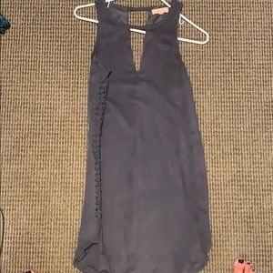 Black swan suede grey dress